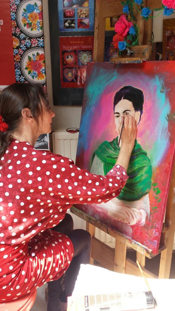 Poet at work in the studio